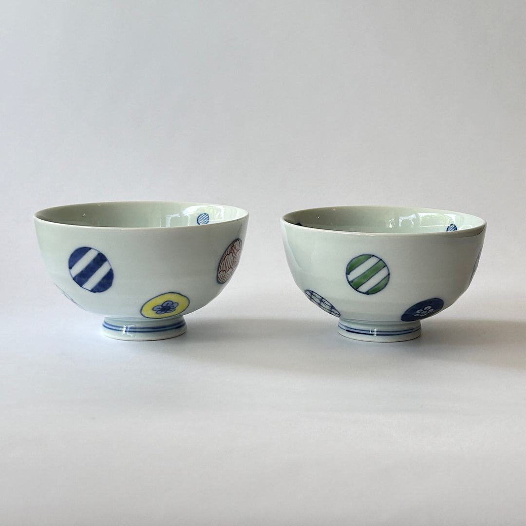 Blue and white porcelain rice bowl
