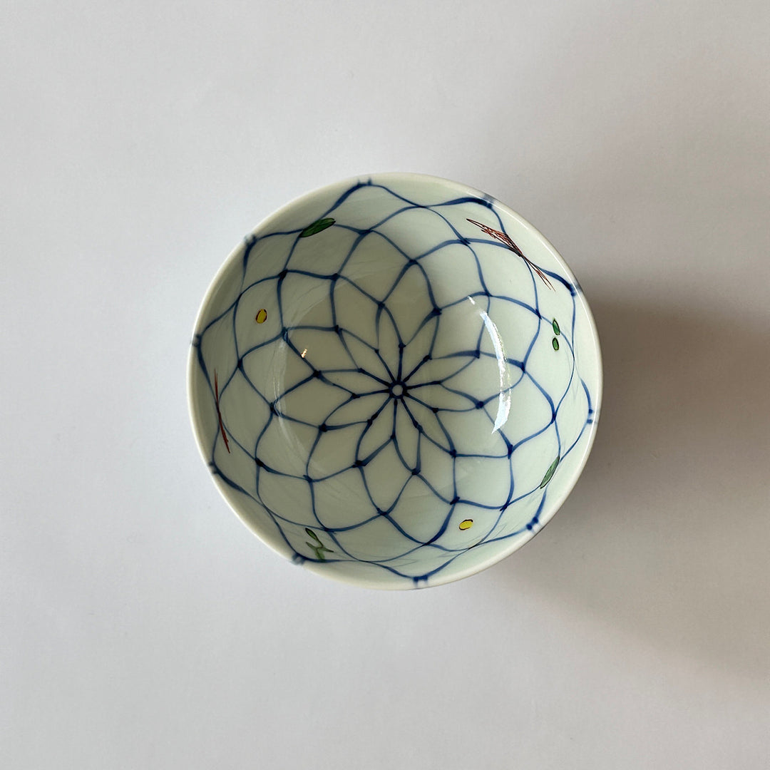 Blue and white porcelain rice bowl
