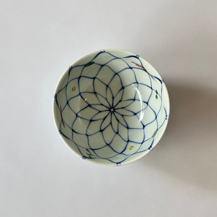 Blue and white porcelain rice bowl