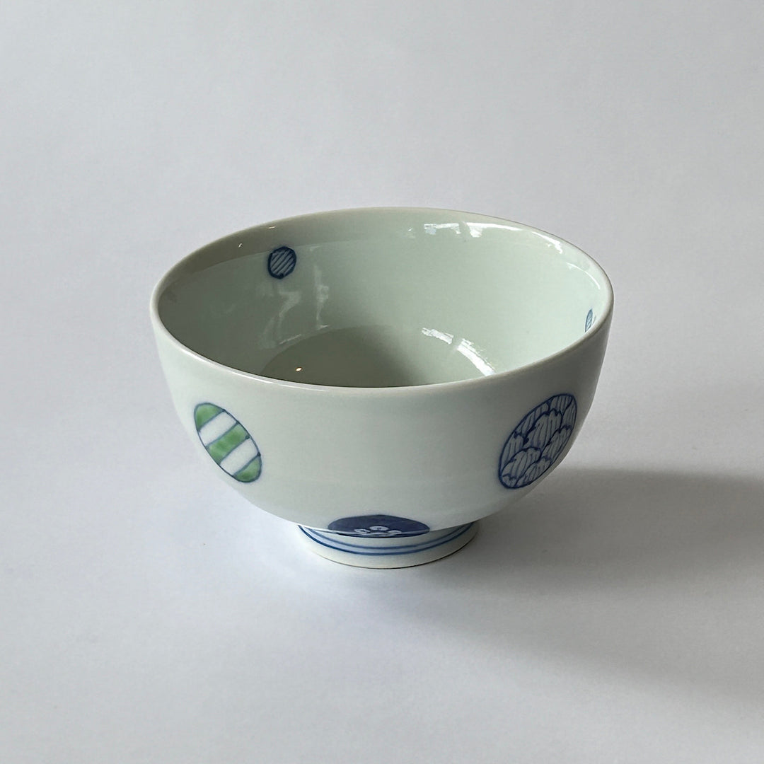 Blue and white porcelain rice bowl