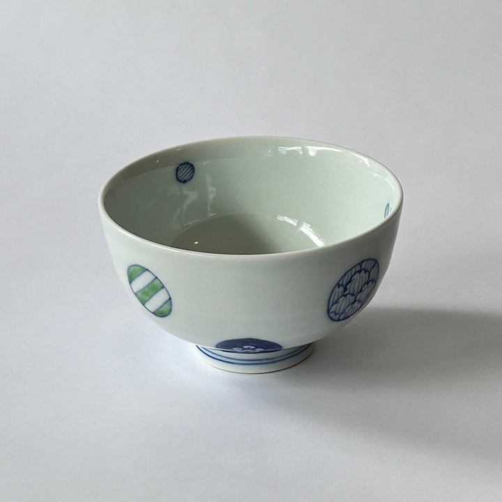 Blue and white porcelain rice bowl