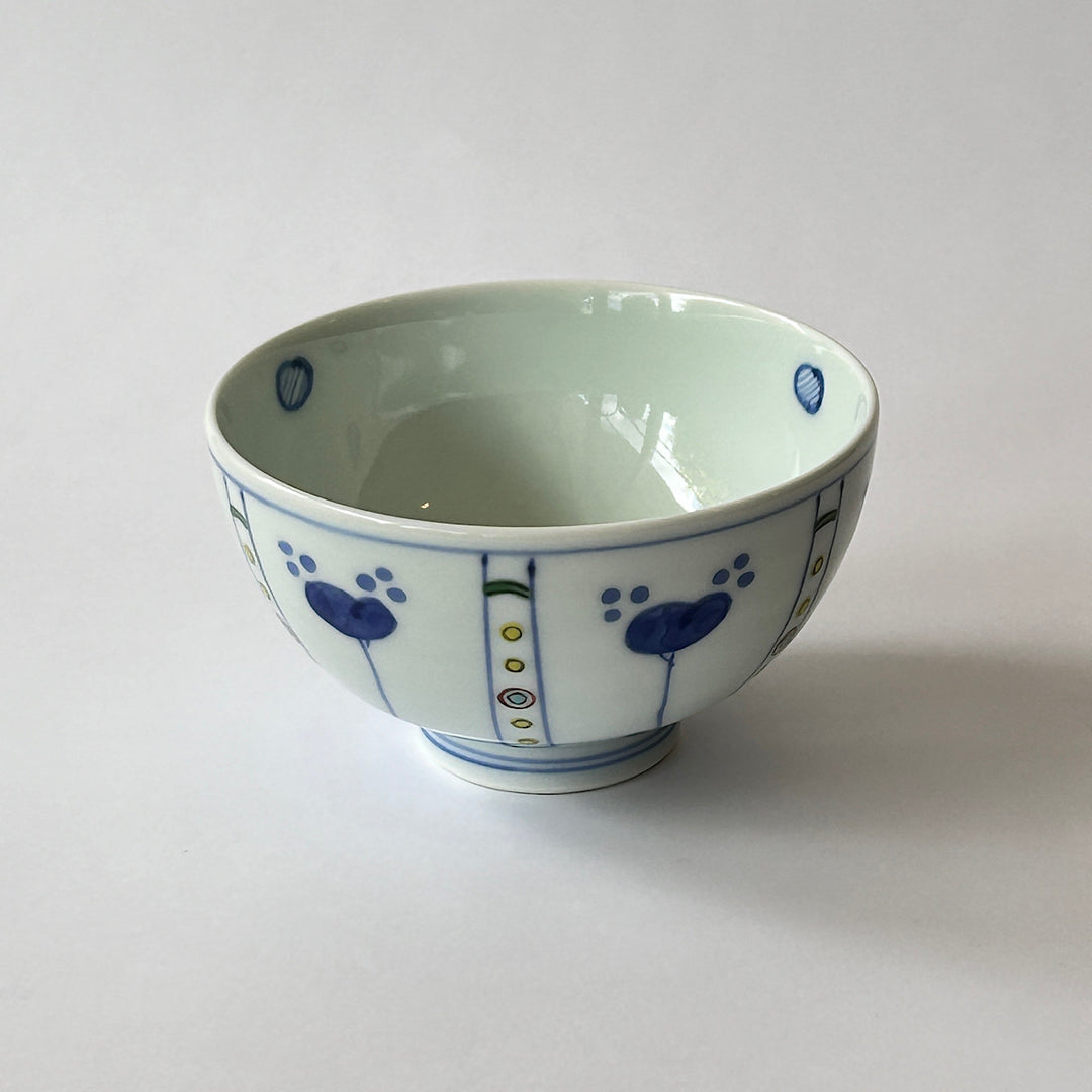 Blue and white porcelain rice bowl
