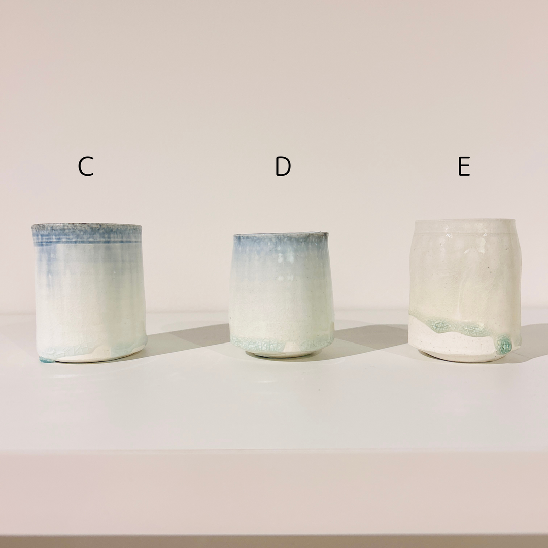 Flowing color sake cup
