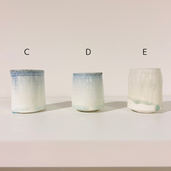 Flowing color sake cup