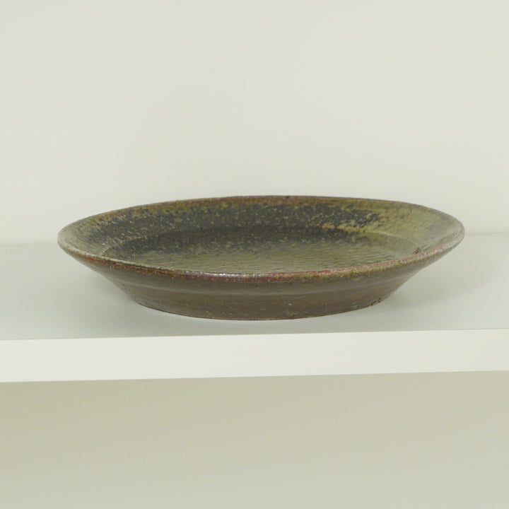 Green Brushstroke Rim Plate