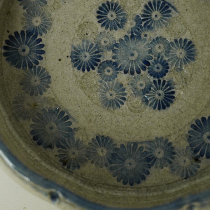 Blue-Glazed Fluted Gong Bowl
