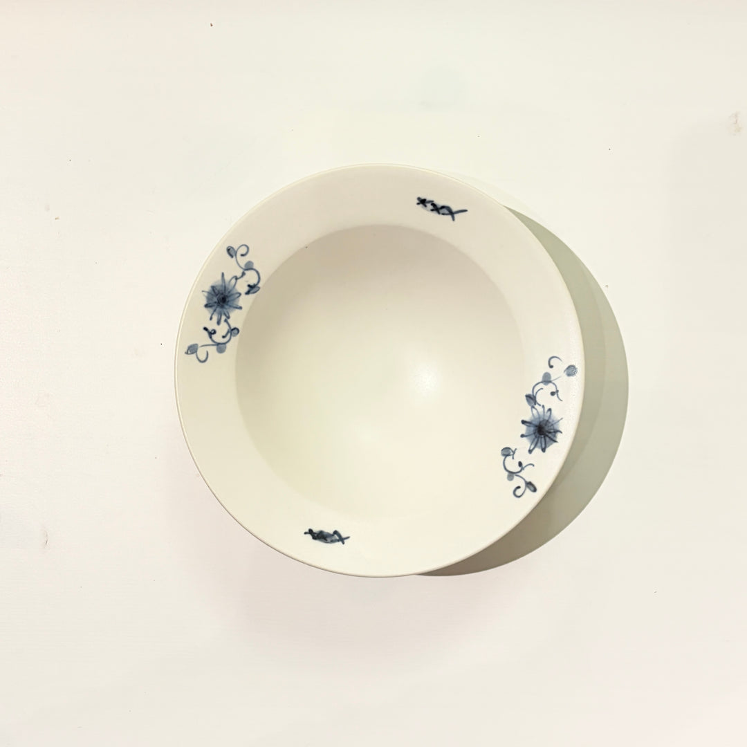 染付花文リム鉢