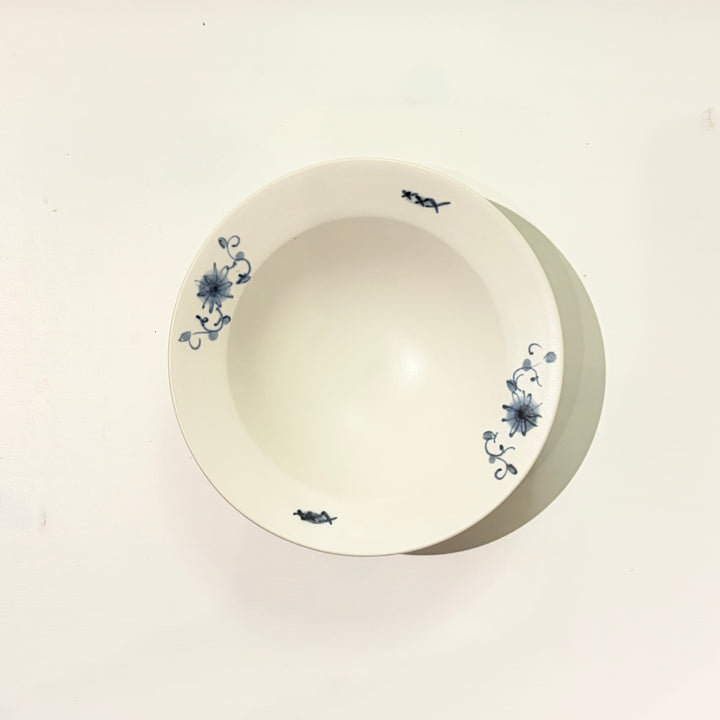 染付花文リム鉢