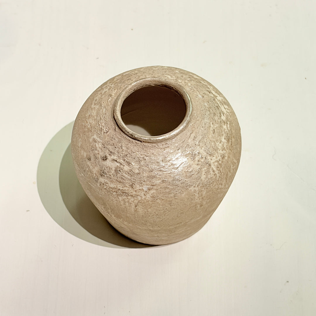 松岡瑞起　銀彩花器