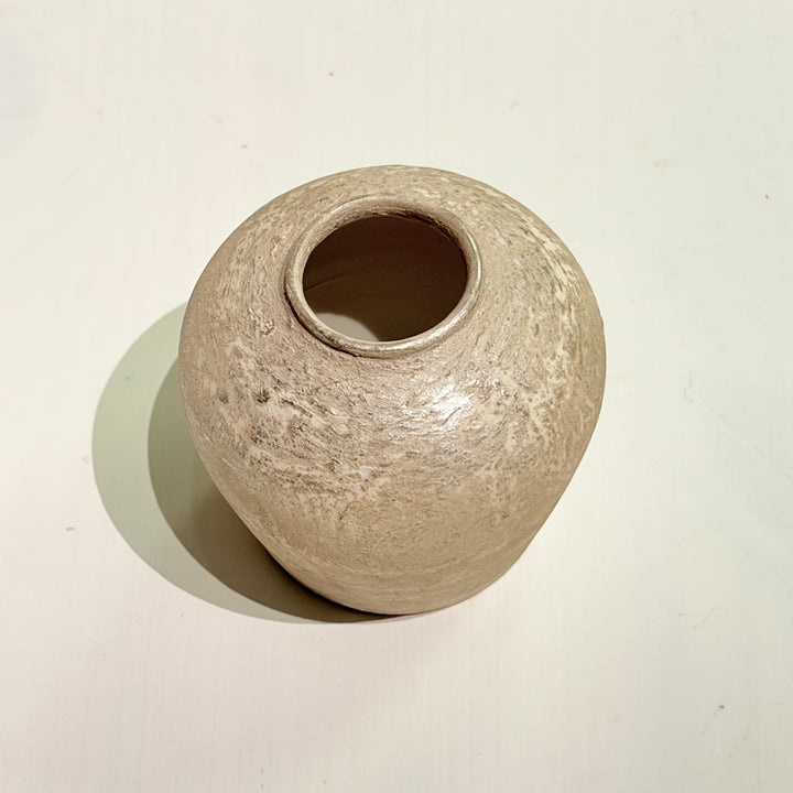 松岡瑞起　銀彩花器