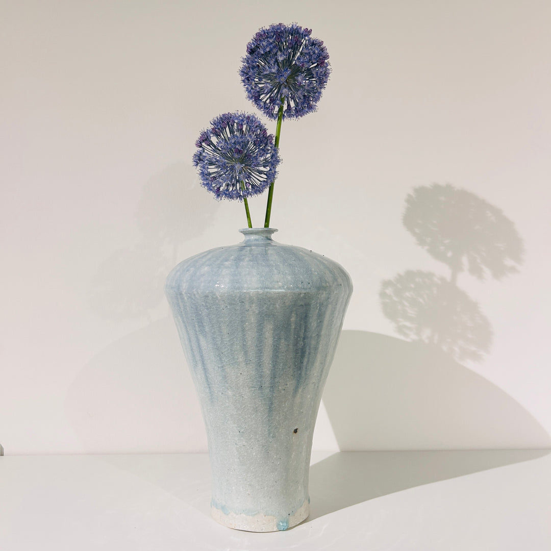 Blue flower vase
