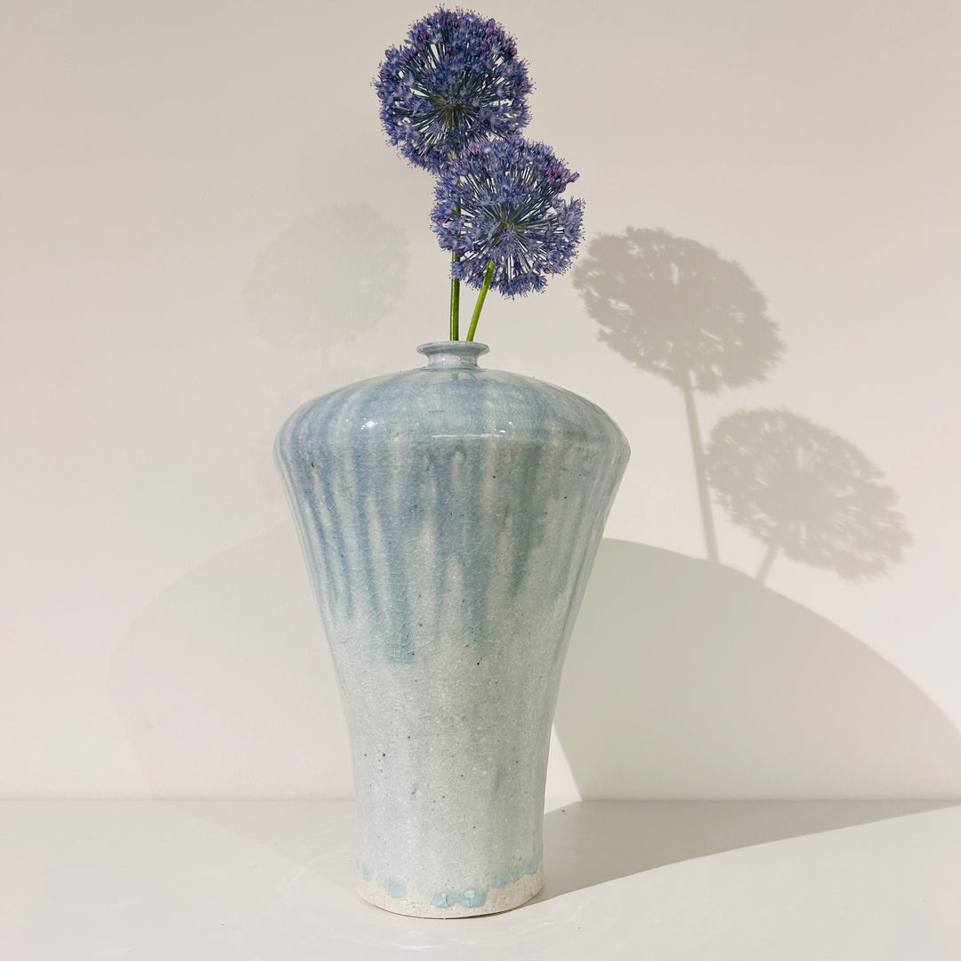 Blue flower vase