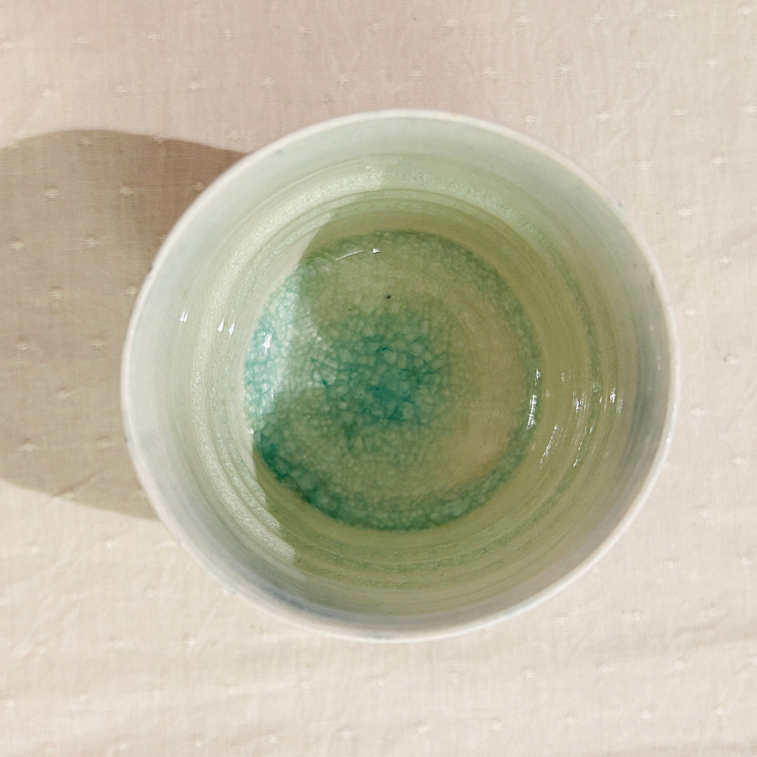 流彩湯呑