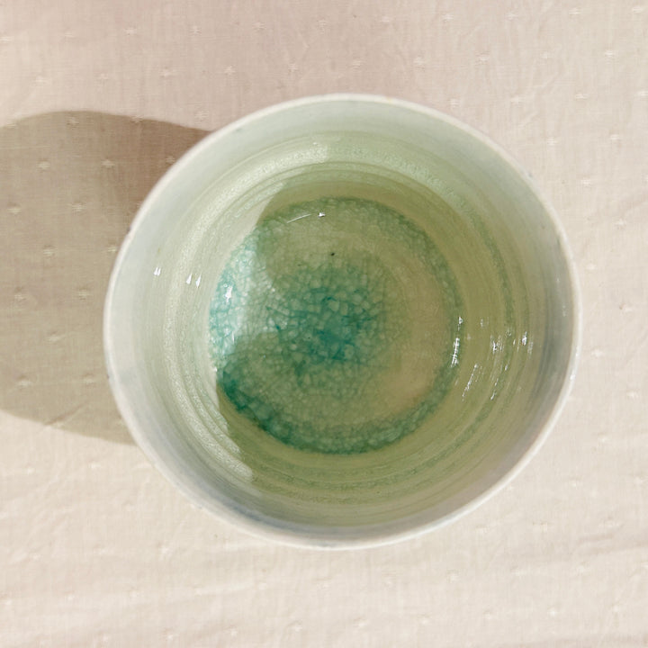 流彩湯呑