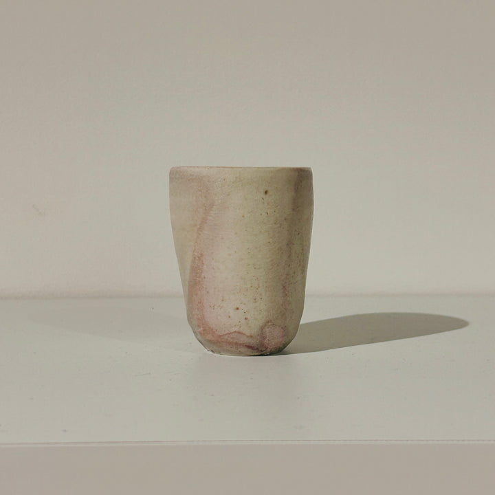 White clay sake cup 167