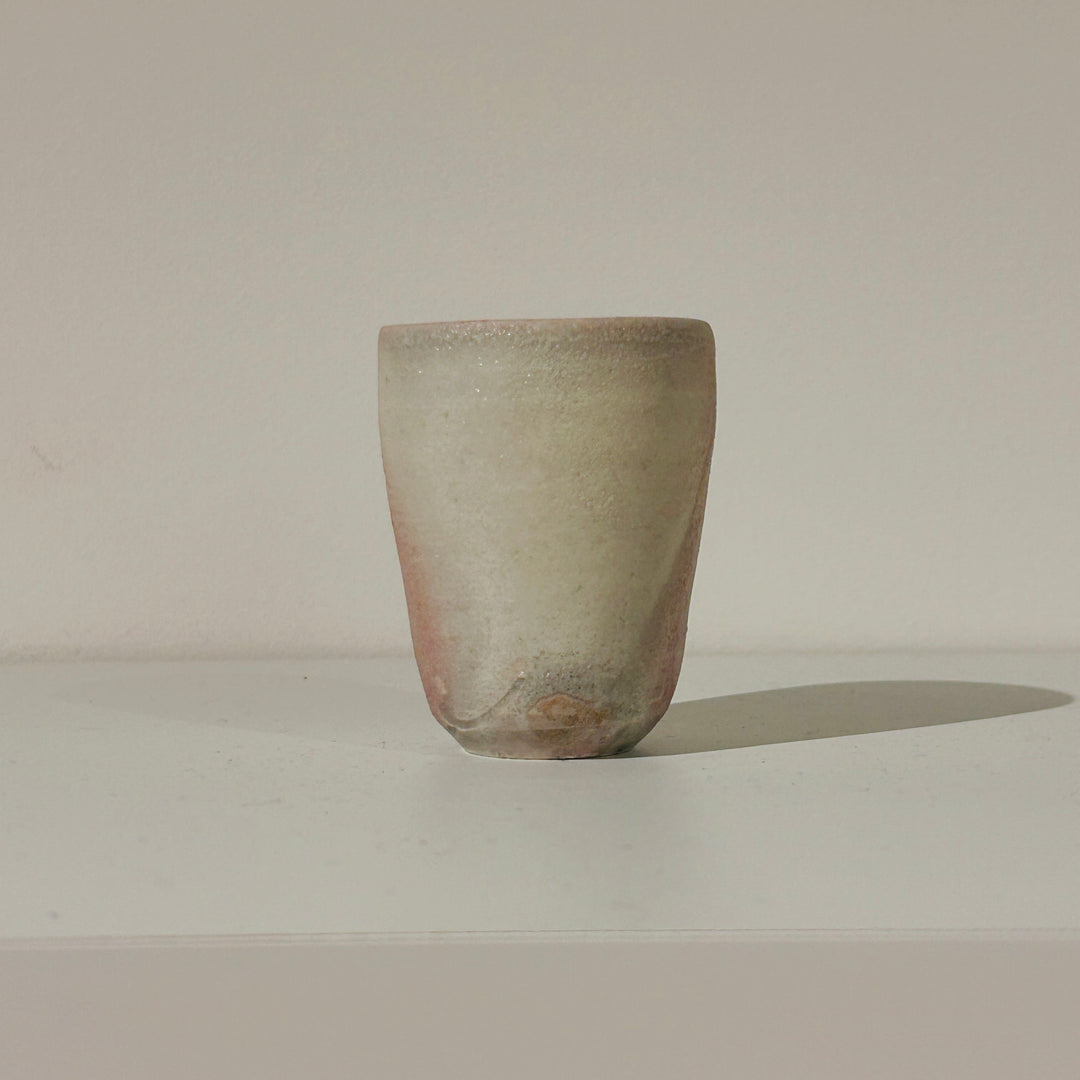 White clay sake cup 167