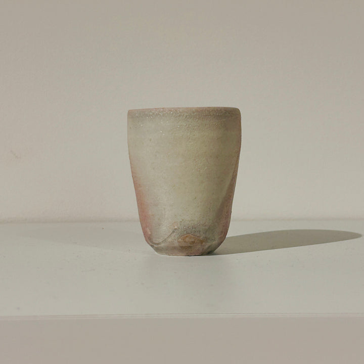 White clay sake cup 167