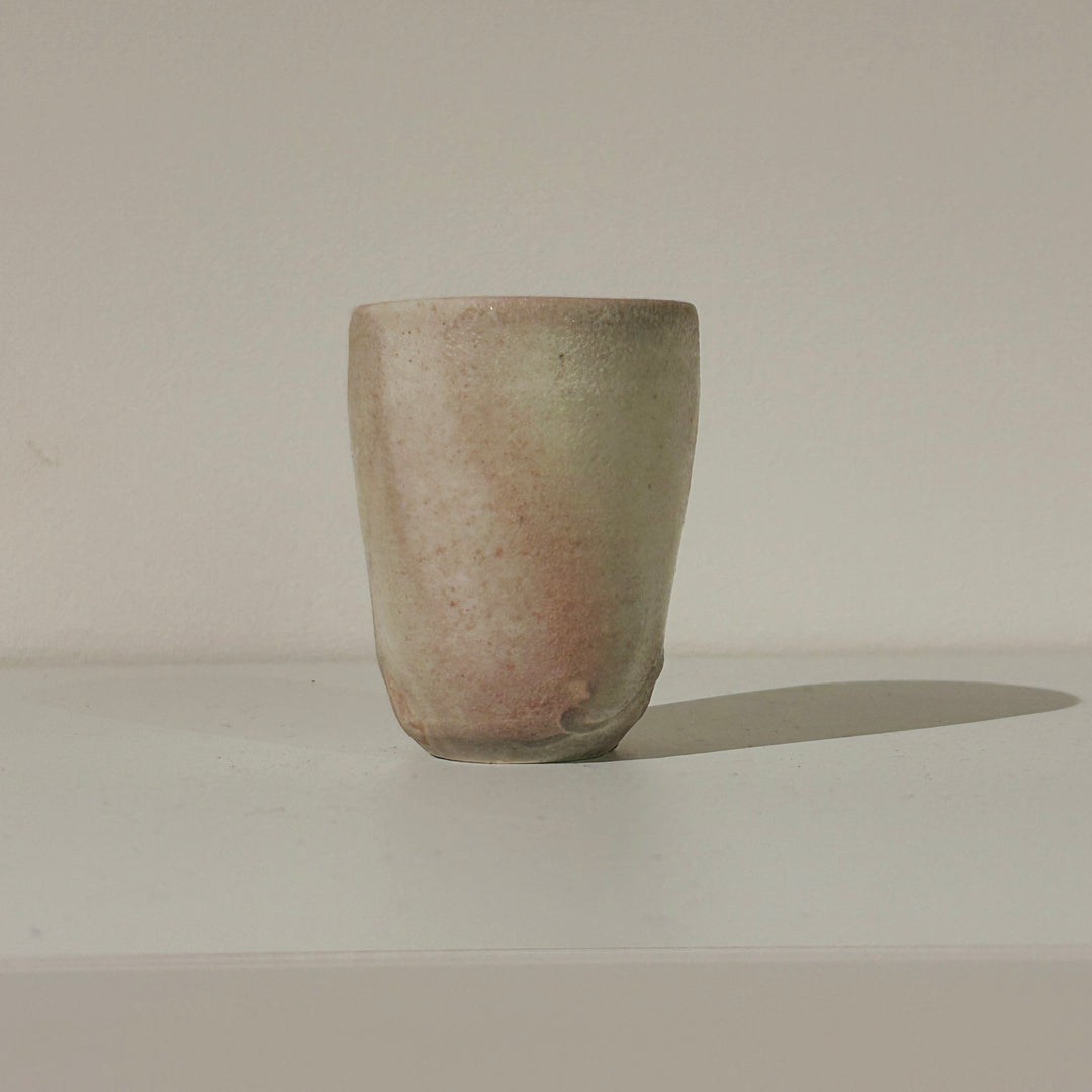 White clay sake cup 167
