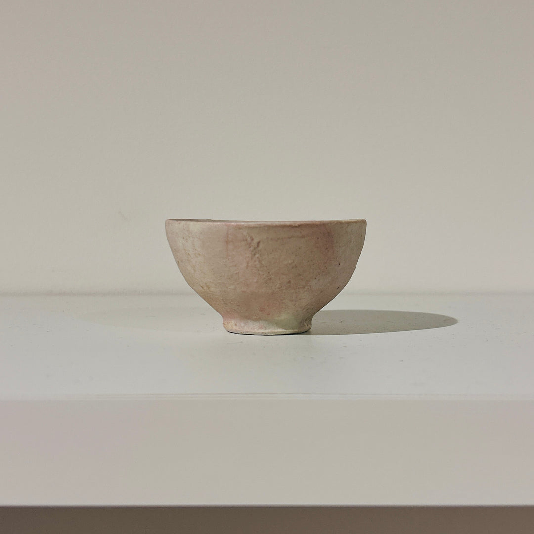White clay sake cup 166