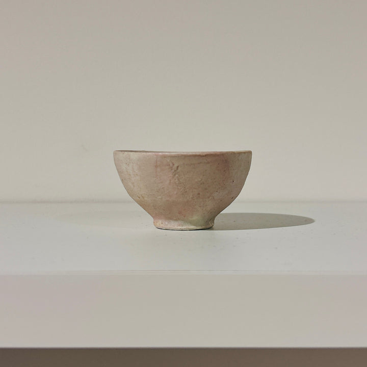 White clay sake cup 166