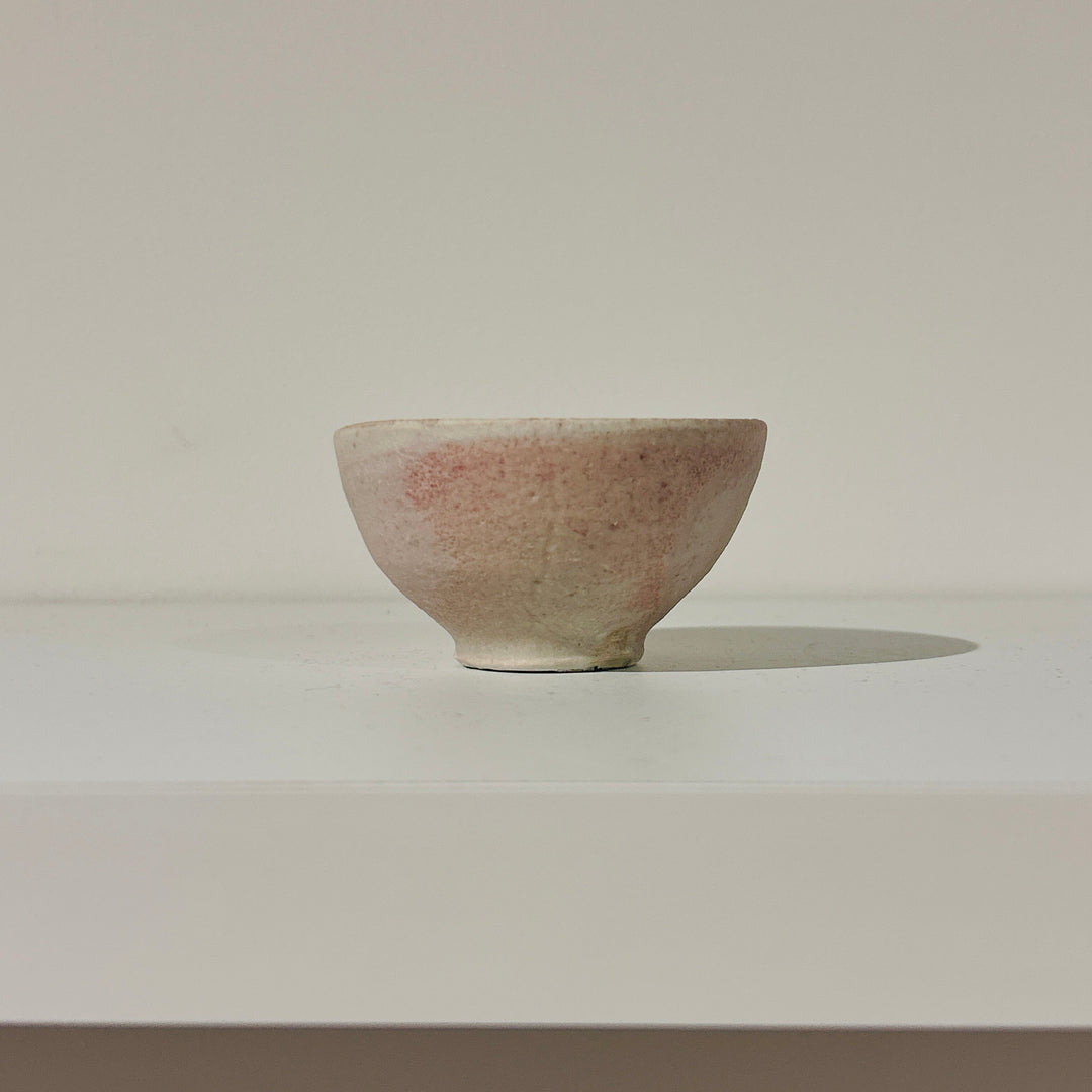 White clay sake cup 166