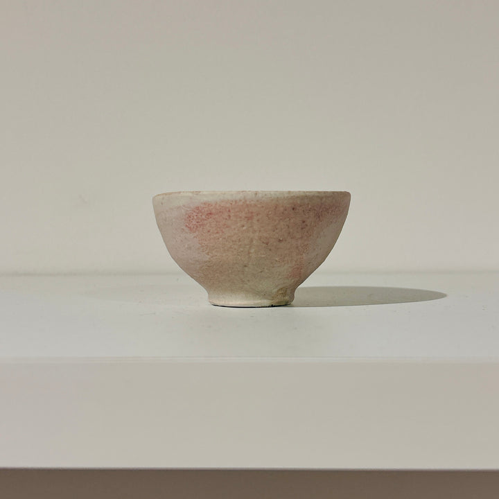 White clay sake cup 166