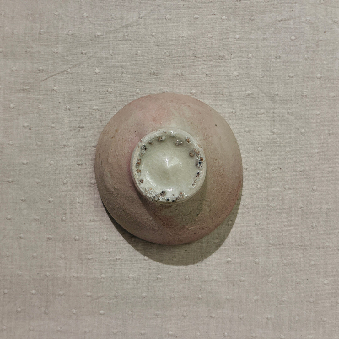 White clay sake cup 166