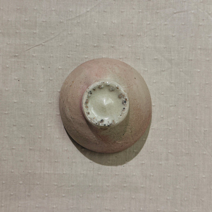 White clay sake cup 166