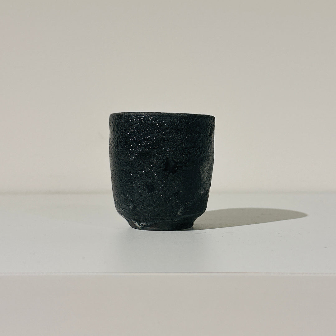 Nanban black celadon sake cup 161