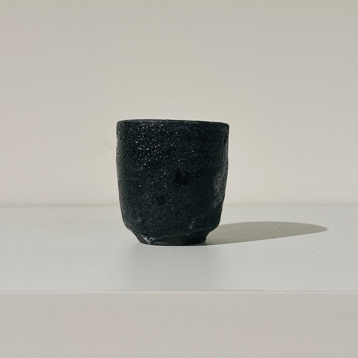 Nanban black celadon sake cup 161