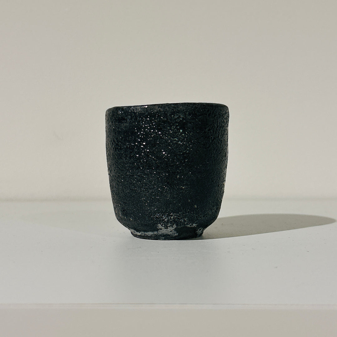 Nanban black celadon sake cup 161