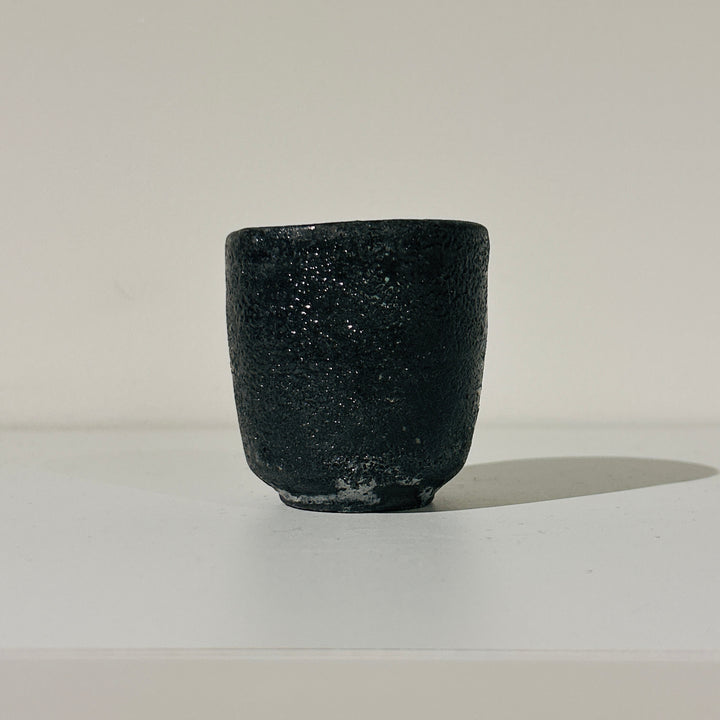 Nanban black celadon sake cup 161