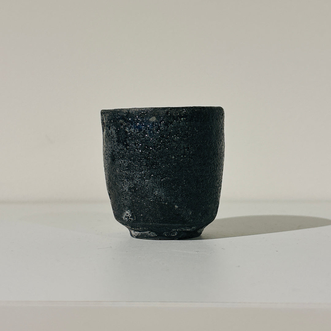 Nanban black celadon sake cup 161
