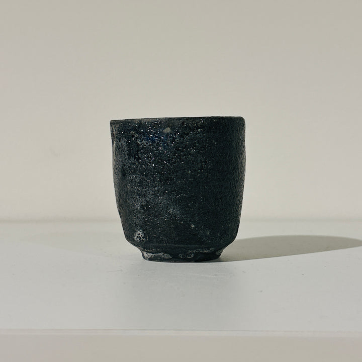 Nanban black celadon sake cup 161