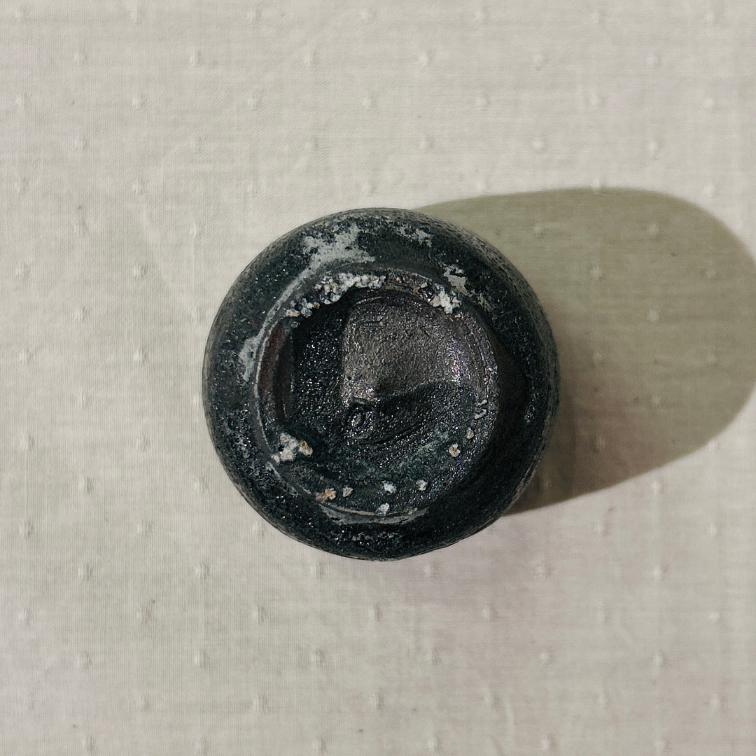 Nanban black celadon sake cup 161