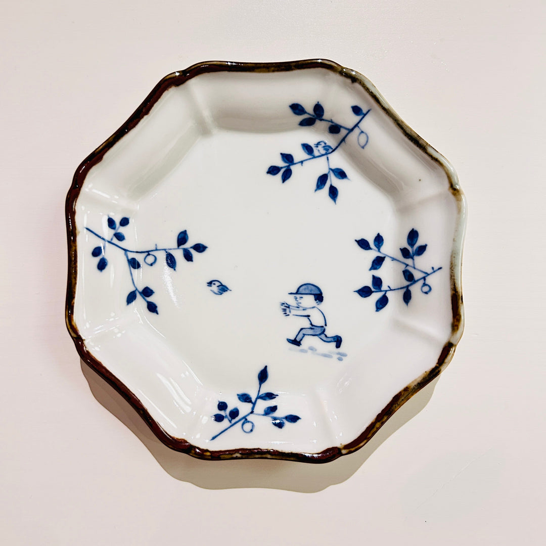 Octagonal Small Plate Lemon Tree