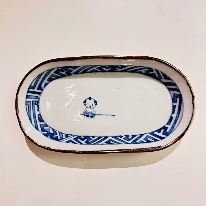 Oval small plate Topknot mini car