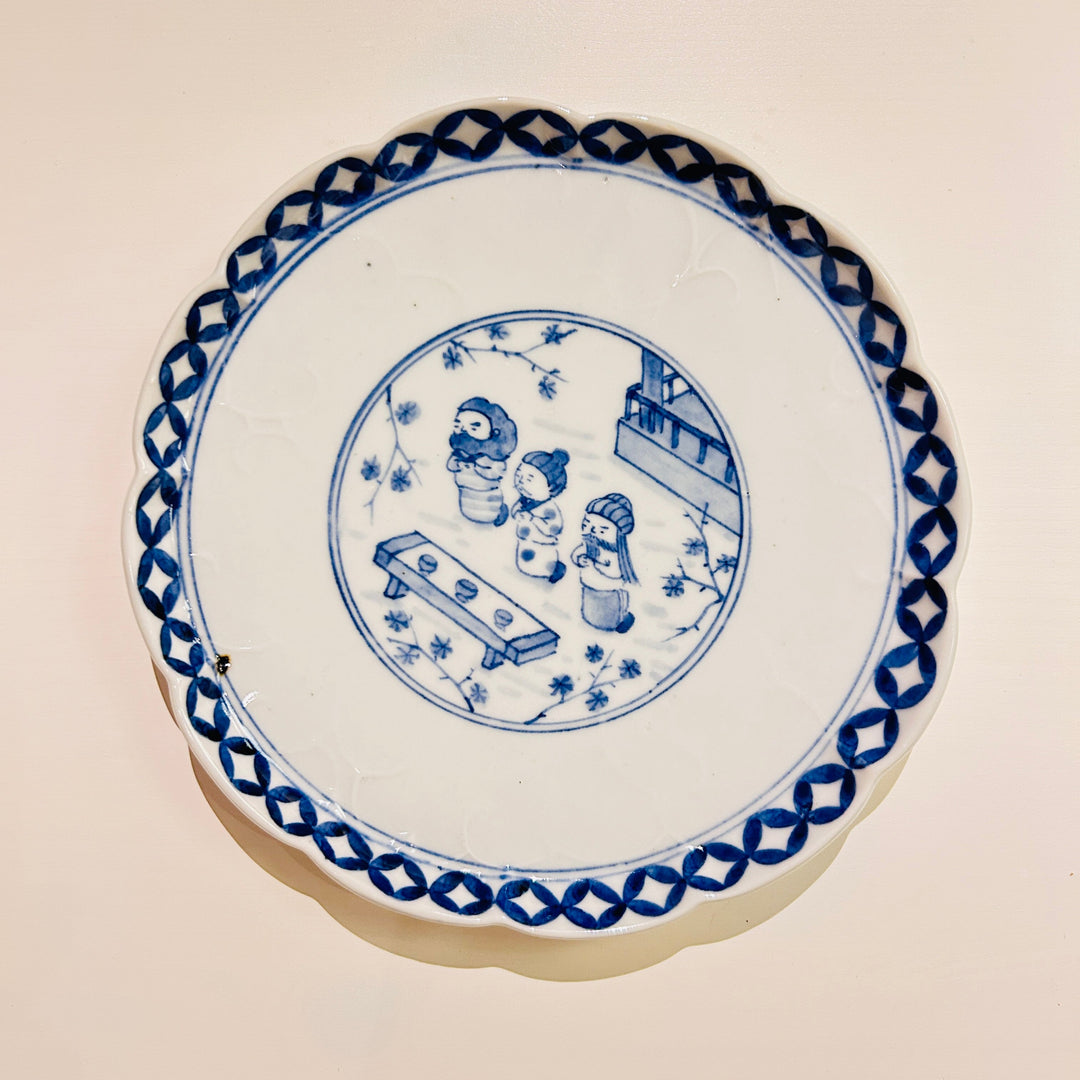 Flower-shaped plate, Romance of the Three Kingdoms, Oath of the Peach Garden