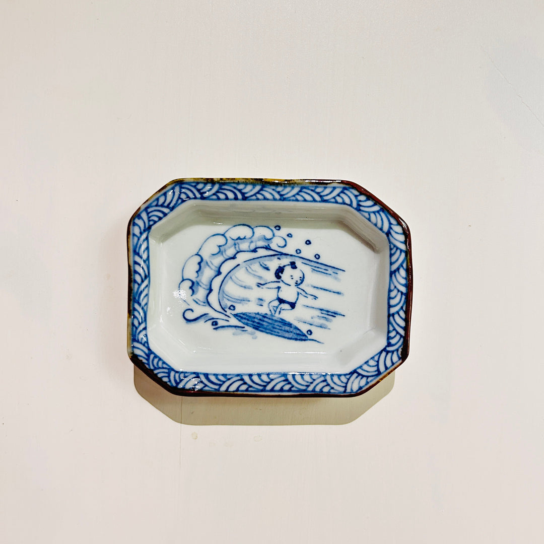 Square Small Plate - Surfing