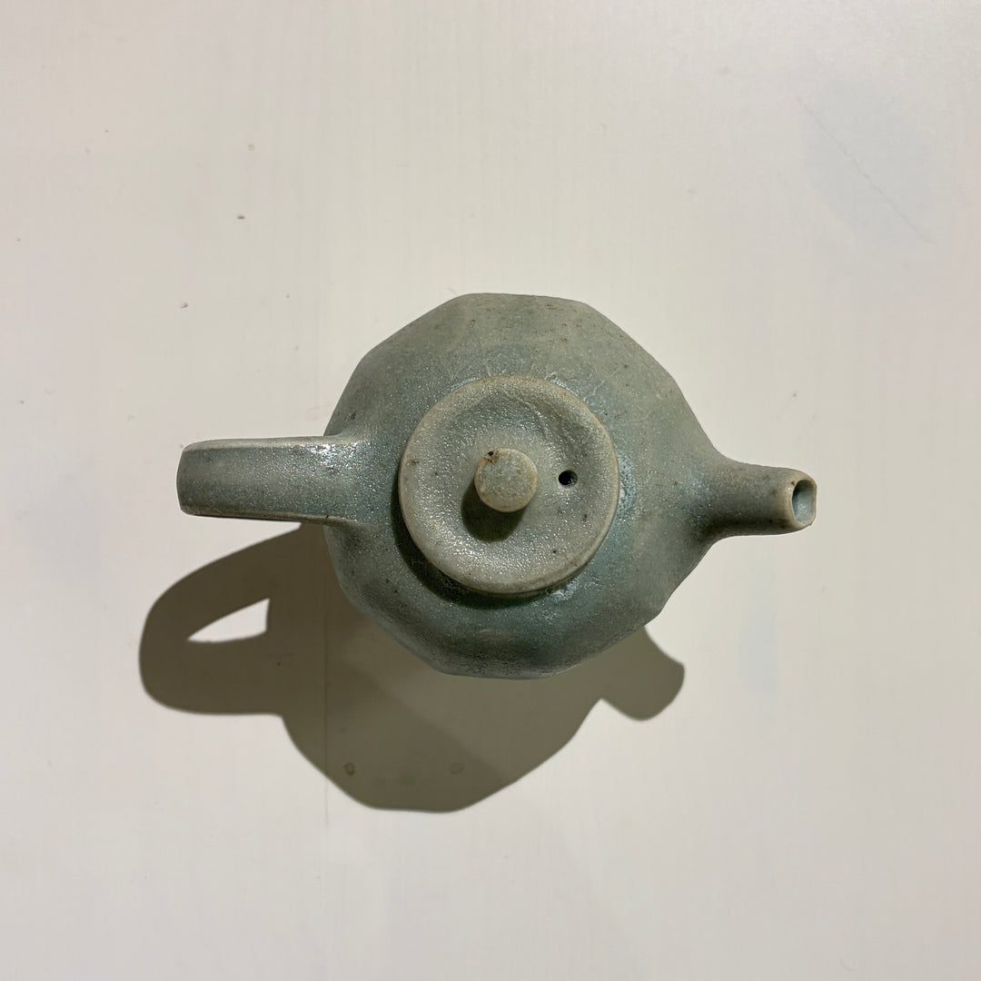 白土南蛮青磁面取りティーポット