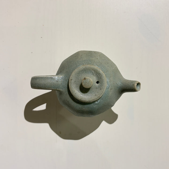 白土南蛮青磁面取りティーポット