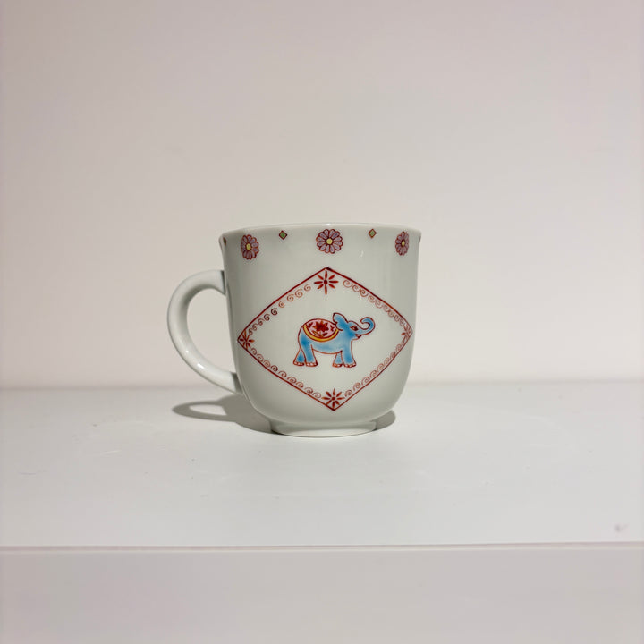 赤絵象マグ