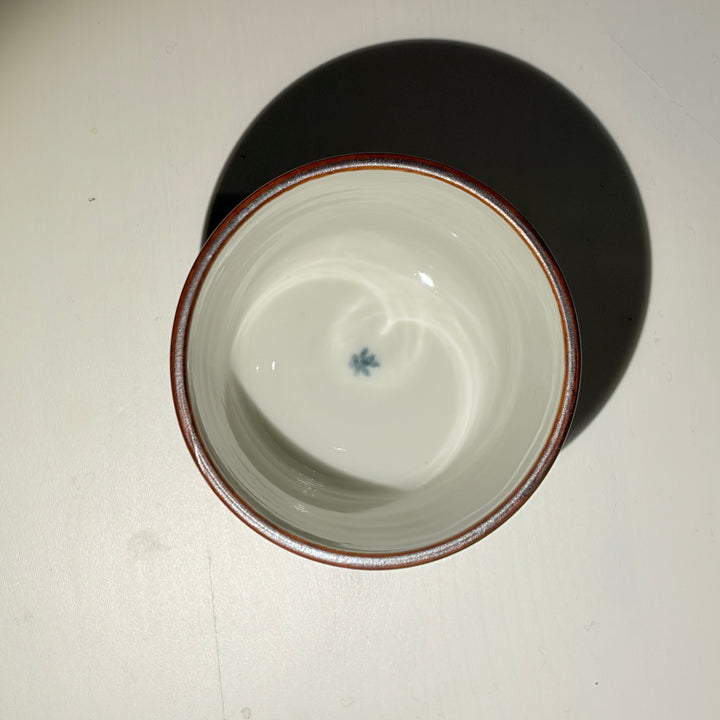 Blue and white/colored soba cup