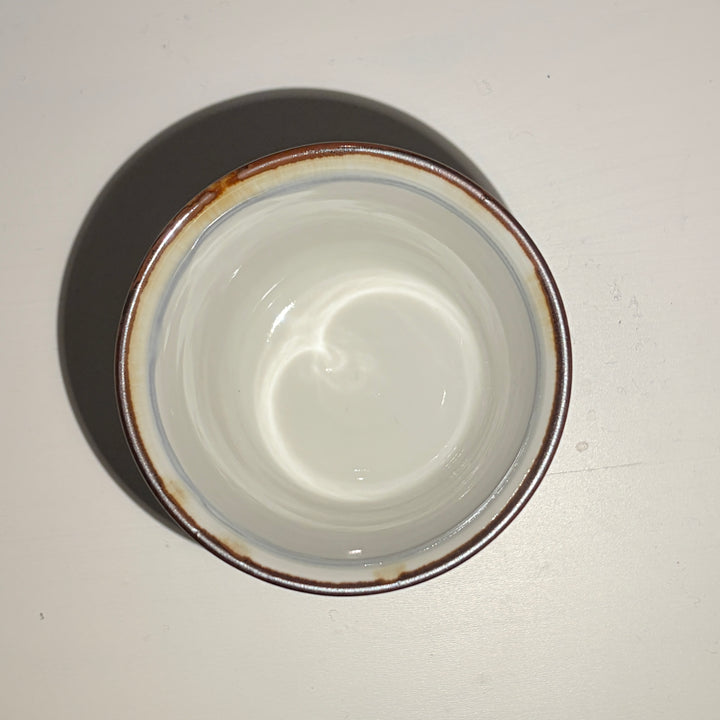 Blue and white/colored soba cup