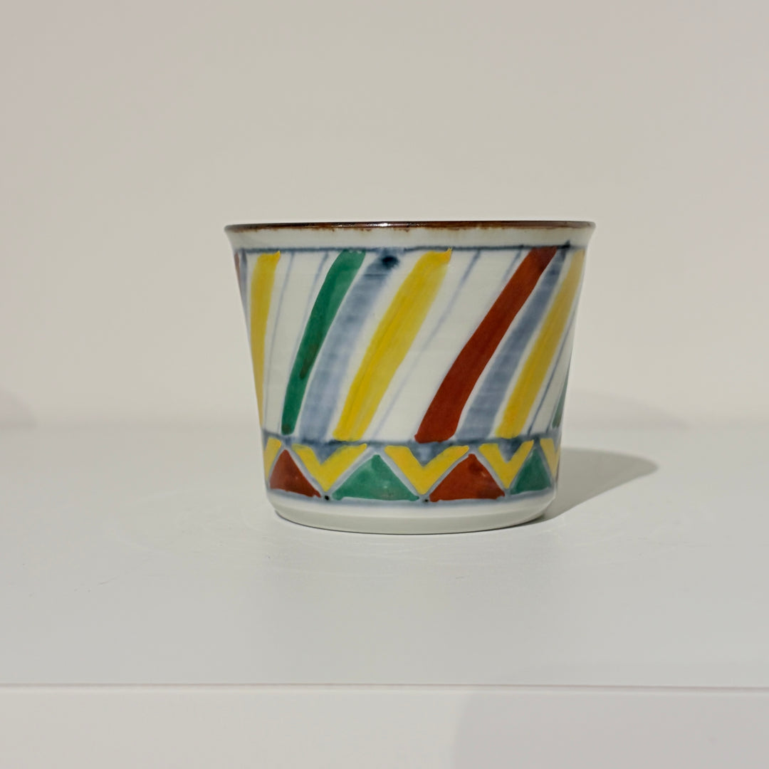 Blue and white/colored soba cup