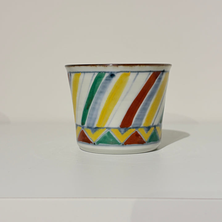 Blue and white/colored soba cup