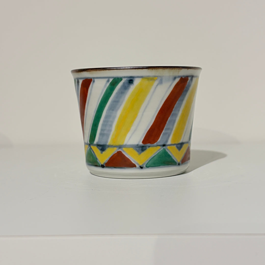 Blue and white/colored soba cup