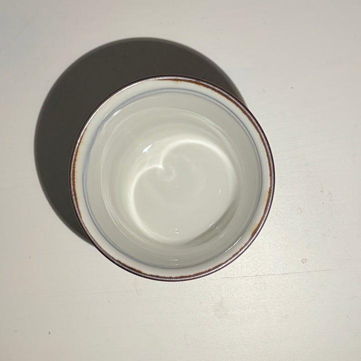 Blue and white/colored soba cup