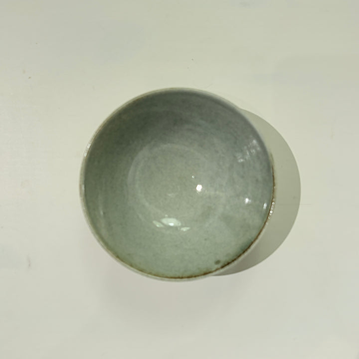 藍白釉　飯碗